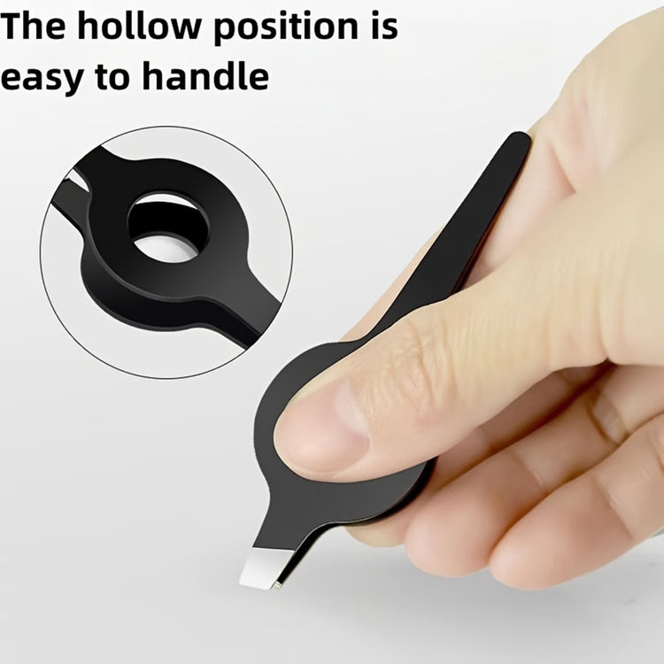 High Precision Eyebrow Tweezers – Slanted Stainless Steel Facial Hair Removal Tool