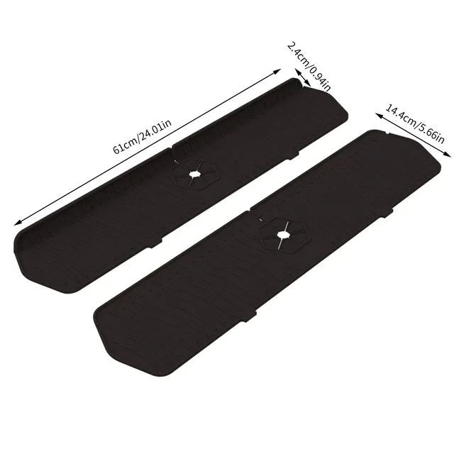 Large Silicone Faucet Mat Sink Splash Guard, Countertop Protector & Water Draining Pad for Kitchen or Bathroom Faucet