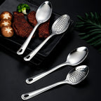 Durable Anti-rust Stainless Steel Colander, Noodle Spoon, Deep-Fried Skimmer Spoon for Kitchen